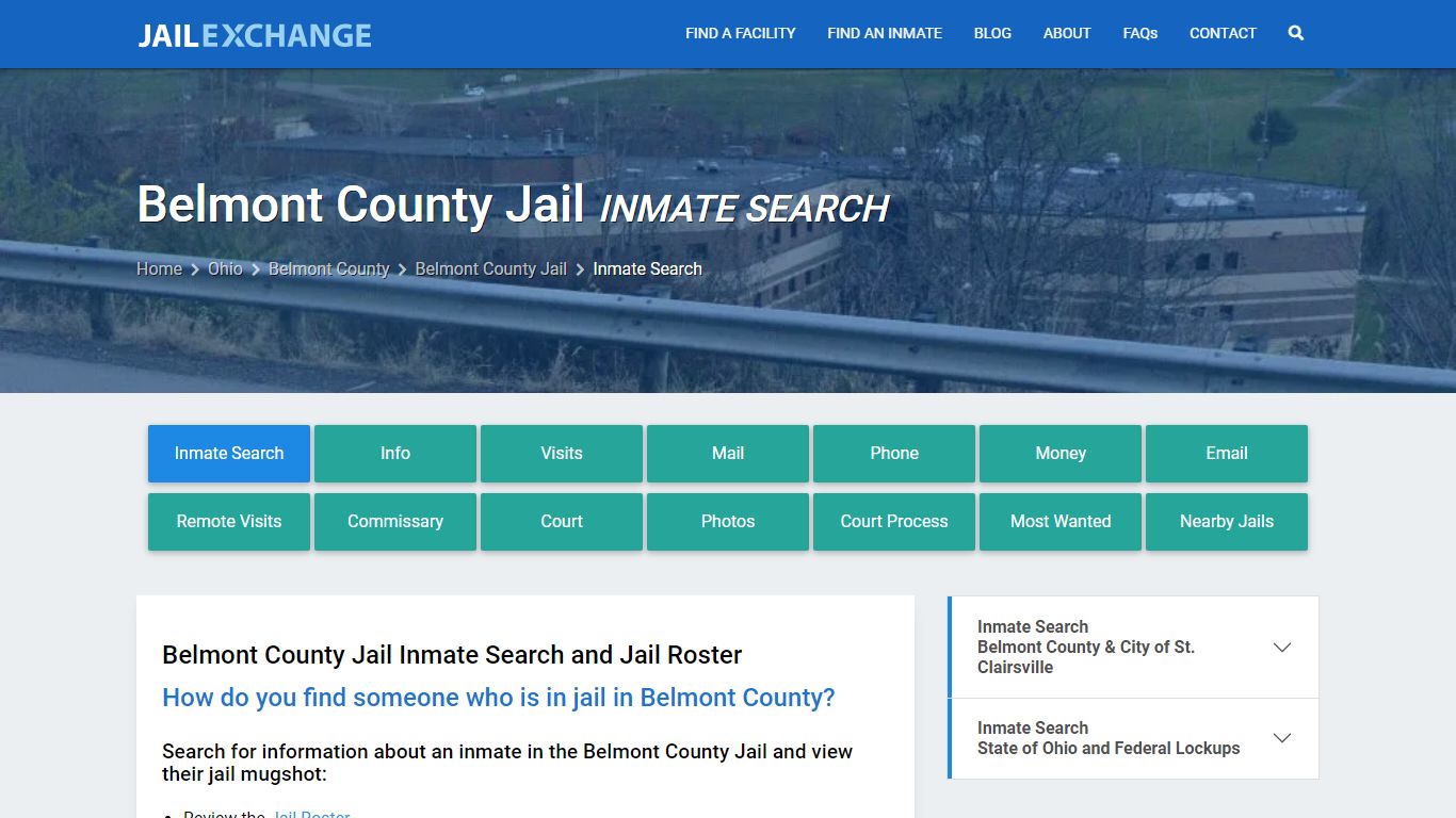 Inmate Search: Roster & Mugshots - Belmont County Jail, OH - Jail Exchange